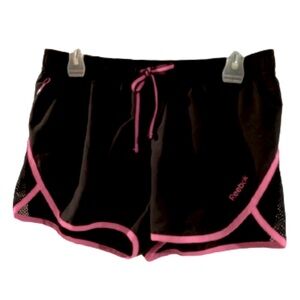 REEBOK PlayDry Black & Pink Running Shorts!   Size S